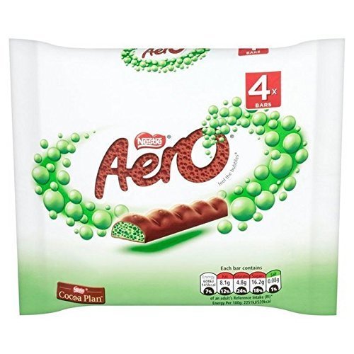 Places Menta De Chocolate Aero Bares Gruesos Multipack 4 X 27 G