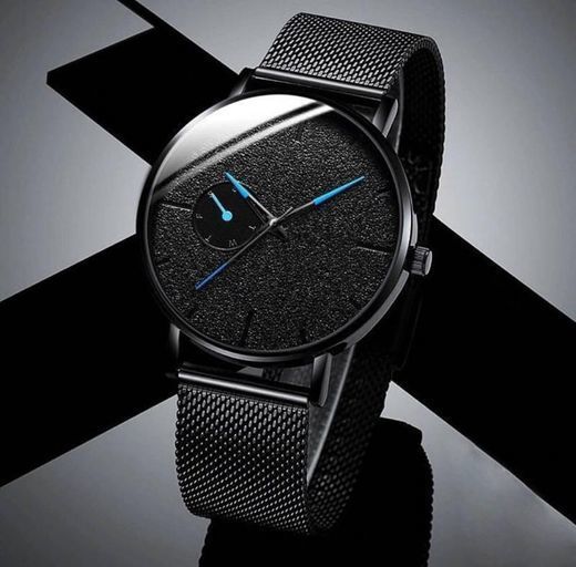 Social SK Creative Ladies Watch Banda de Malla de Acero Inoxidable Reloj de