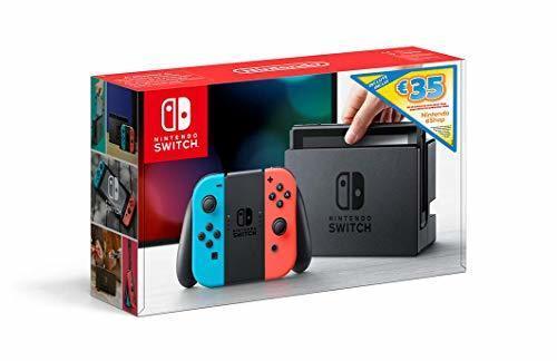Social Nintendo Switch - Consola Azul Neón / Rojo Neón