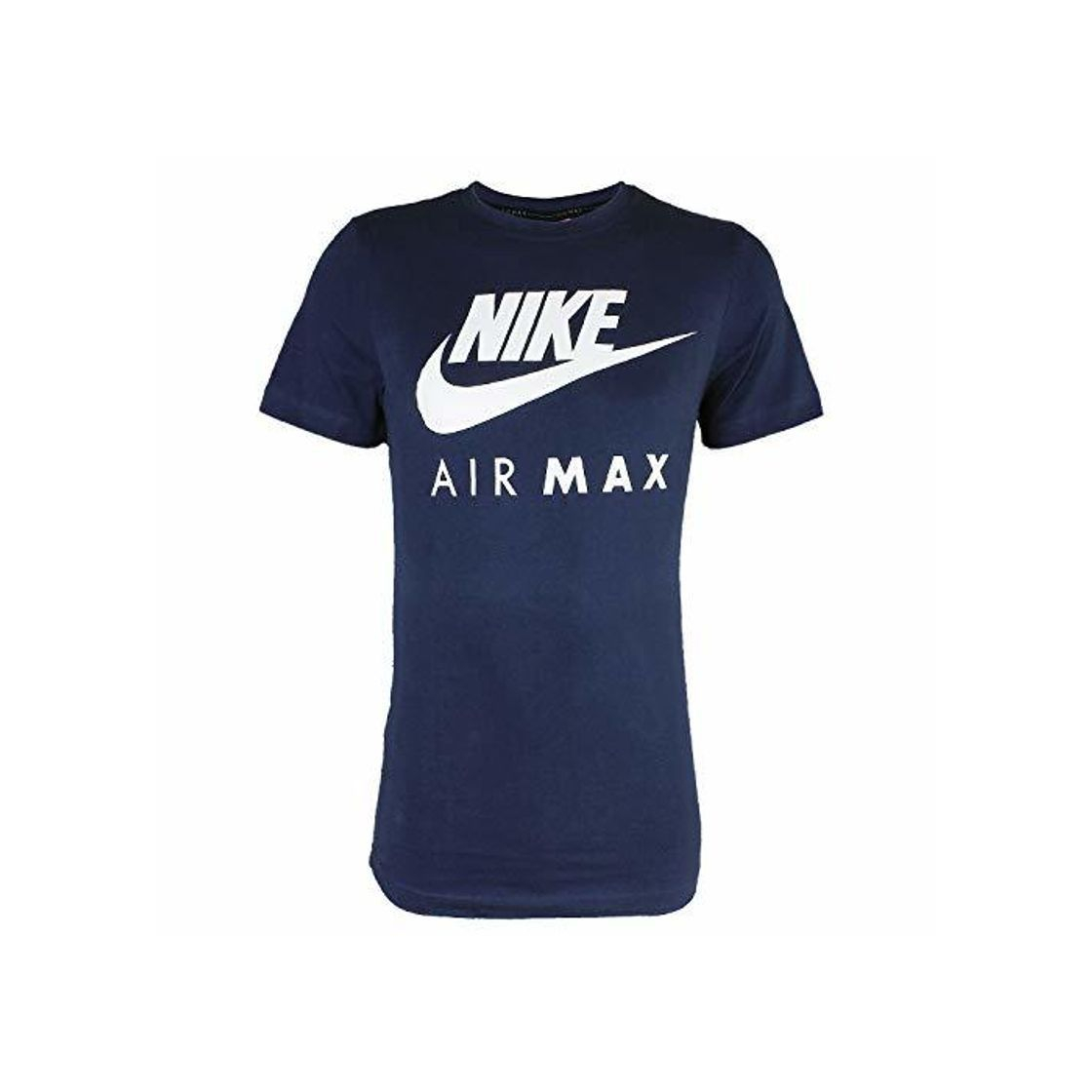 Product Nike Air MAX tee Hombre Camiseta Algodón T-Shirt Deportiva Fitness Azul/Blanco, Tamaño