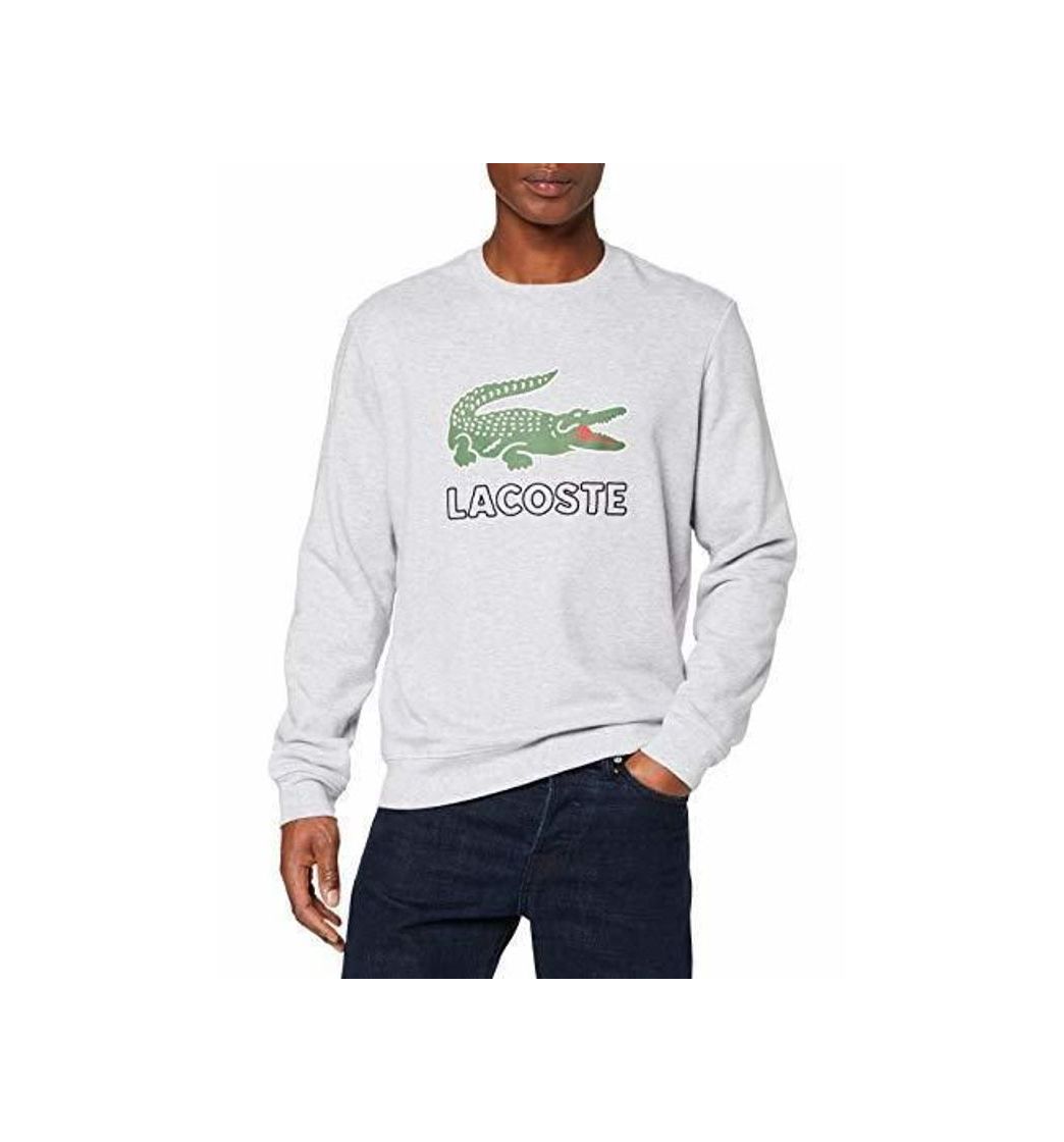 Social Lacoste Sh6382 Sudadera, Gris