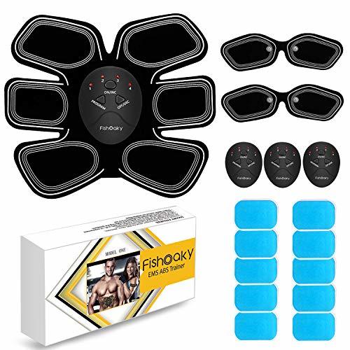 Social FISHOAKY EMS Electroestimulador Muscular Abdominales
