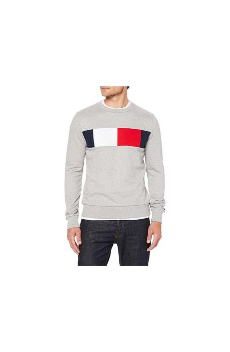 Social BLUSA MOLETOM TOMMY HILFIGER FLAG CHEST LOGO SWEATSHIRT

