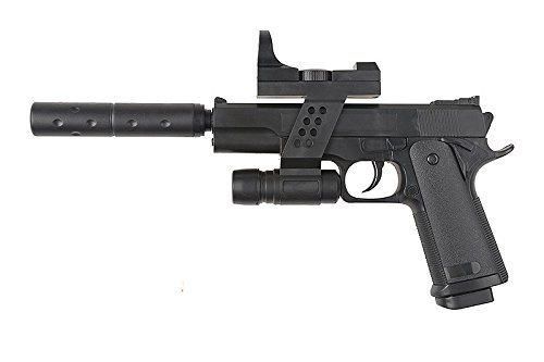 Pistola airsoft bola 6mm- P.053A Galaxy-G.053A- 0.5 Julios- Color negro