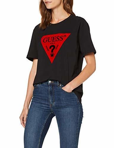 Guess Cn SS Packed T tee Camiseta, Negro