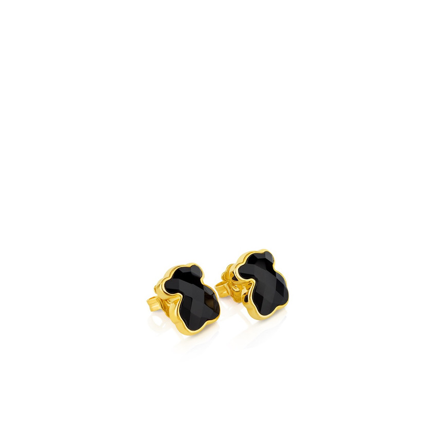 TOUS New Color - Pendientes de Botón, con Oso de Plata de