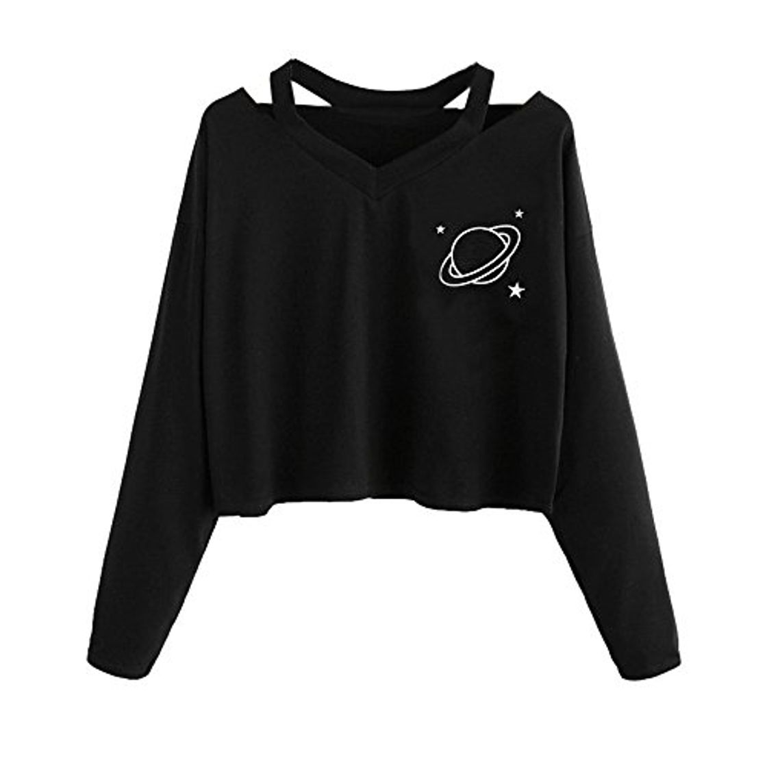 Fashion K-youth sudadera mujer Mujer Sudaderas Cortas, Tumblr Cortas Otoño Invierno Chicas Cuello