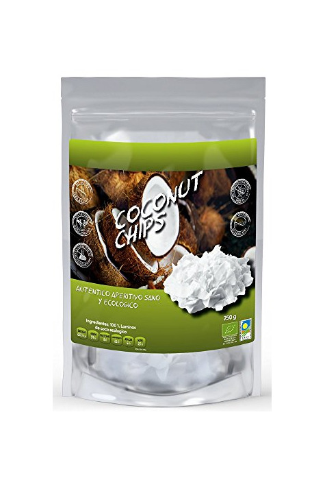 Producto NATURSEED Chips de coco ecológico . Sin azúcares añadidos, 100% natural, sin