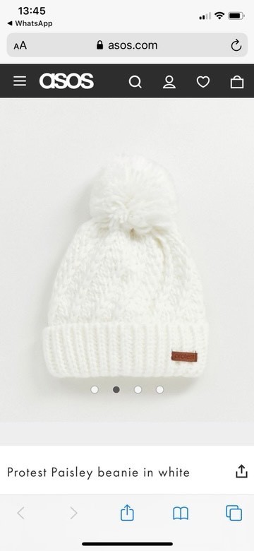 Social Beanie blanco 