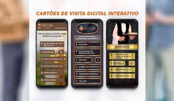 Moda Cartões de Visita Digital e Interativo