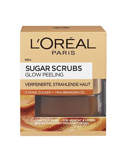 L 'Oréal Paris Sugar Scrubs Máscara Facial exfoliante Glow