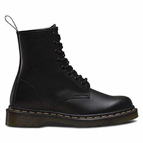 Dr. Martens 1460 8 Eye Boot, Botas de cuero Unisex, Negro