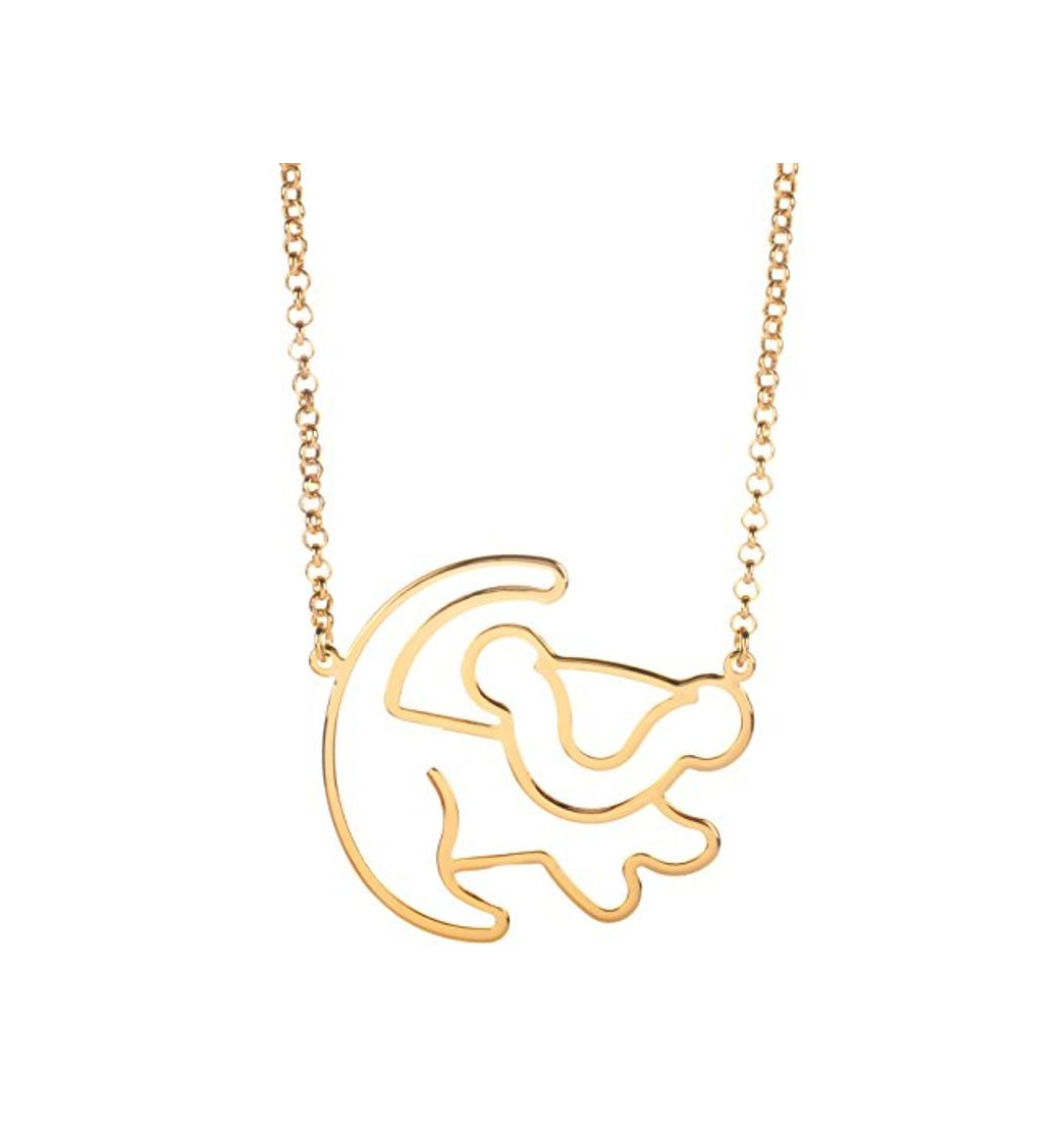 Social Disney Couture Classic chapados en oro de rey León Simba esquema collar