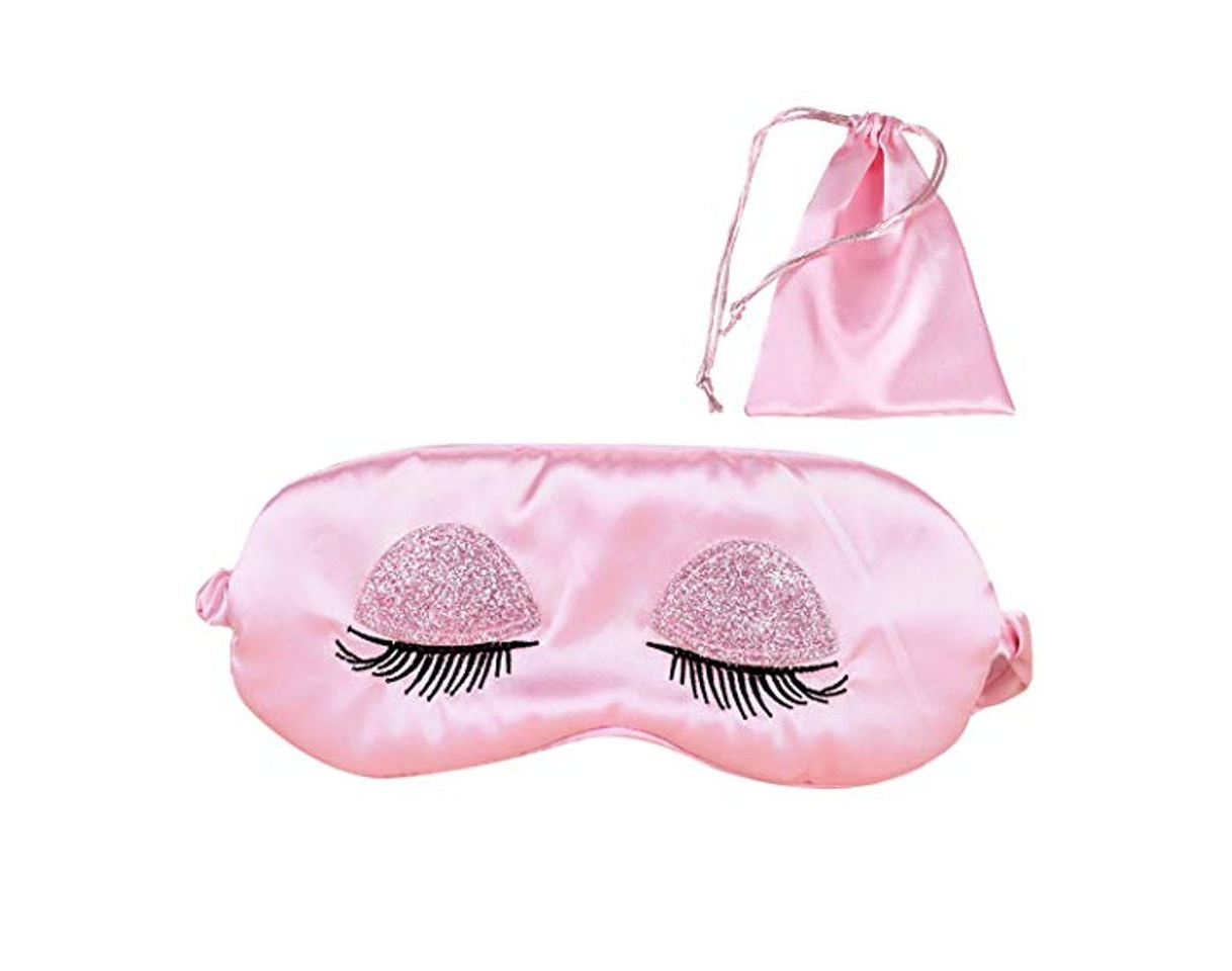 Moda ZOYLINK Máscara Para Dormir Funda De Dormir Para Los Ojos Máscara De Ojo Linda De La Bella Durmiente Con La Bolsa