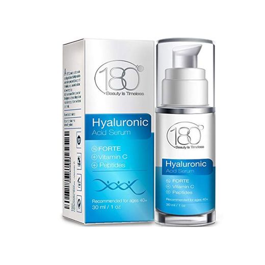 Serum de ácido hialurónico Forte & Vitamina C de 180 Cosmetics. No necesita jeringuillas serum