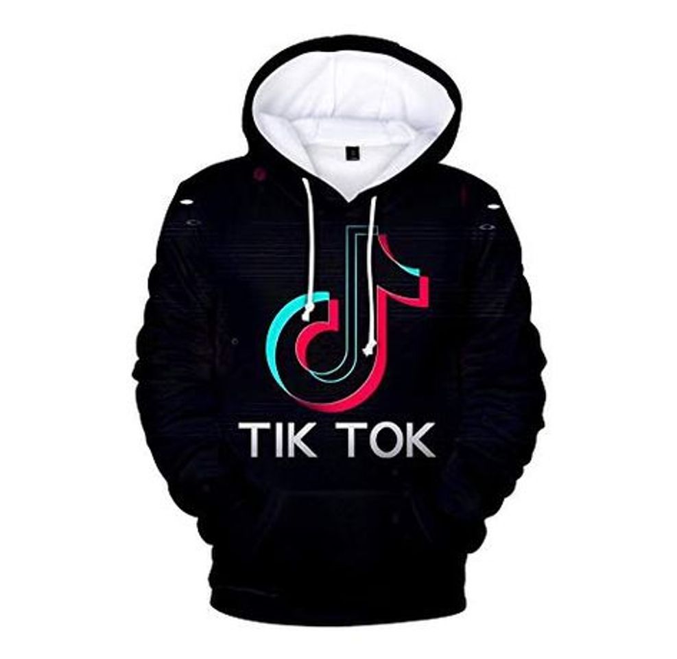 Moda QCYISI Unisex Manga Larga Sudadera con Capucha TikTok