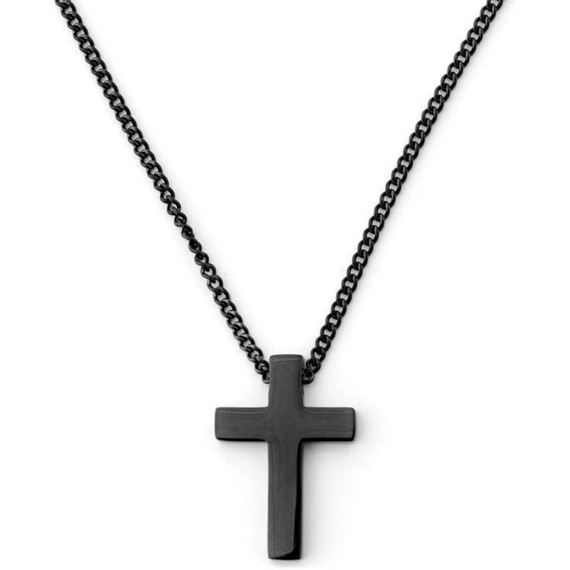 Moda The son Black Cross iconic necklace