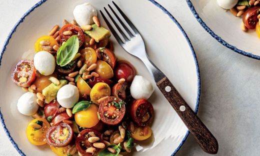 Salada de tomate com mozzarella