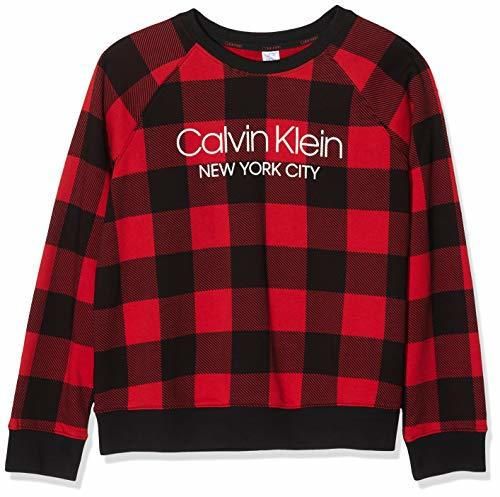 Calvin Klein L/s Sweatshirt pantalones térmicos, Rojo