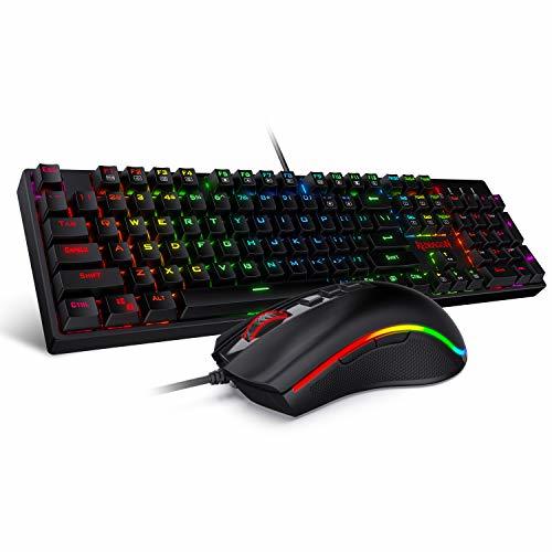 Lugar Redragon K582-BA Wired Mechanical Gaming Keyboard & M711 Cobra Gaming Mouse Combo