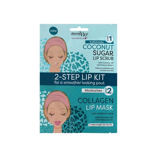 2 Step Lip Treatment Kit Coconut Derma V10 