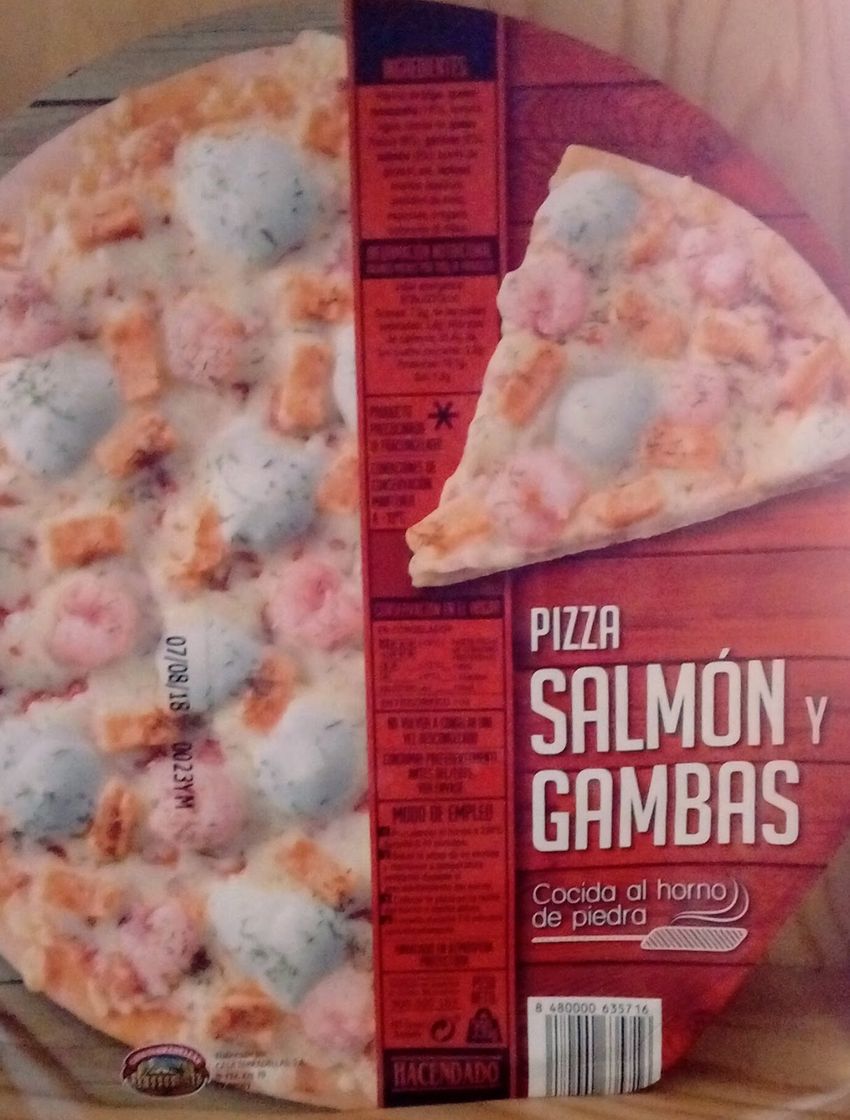 Products Pizza salmón y gambas