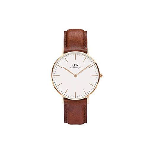 Daniel Wellington - Reloj analógico para mujer de cuero