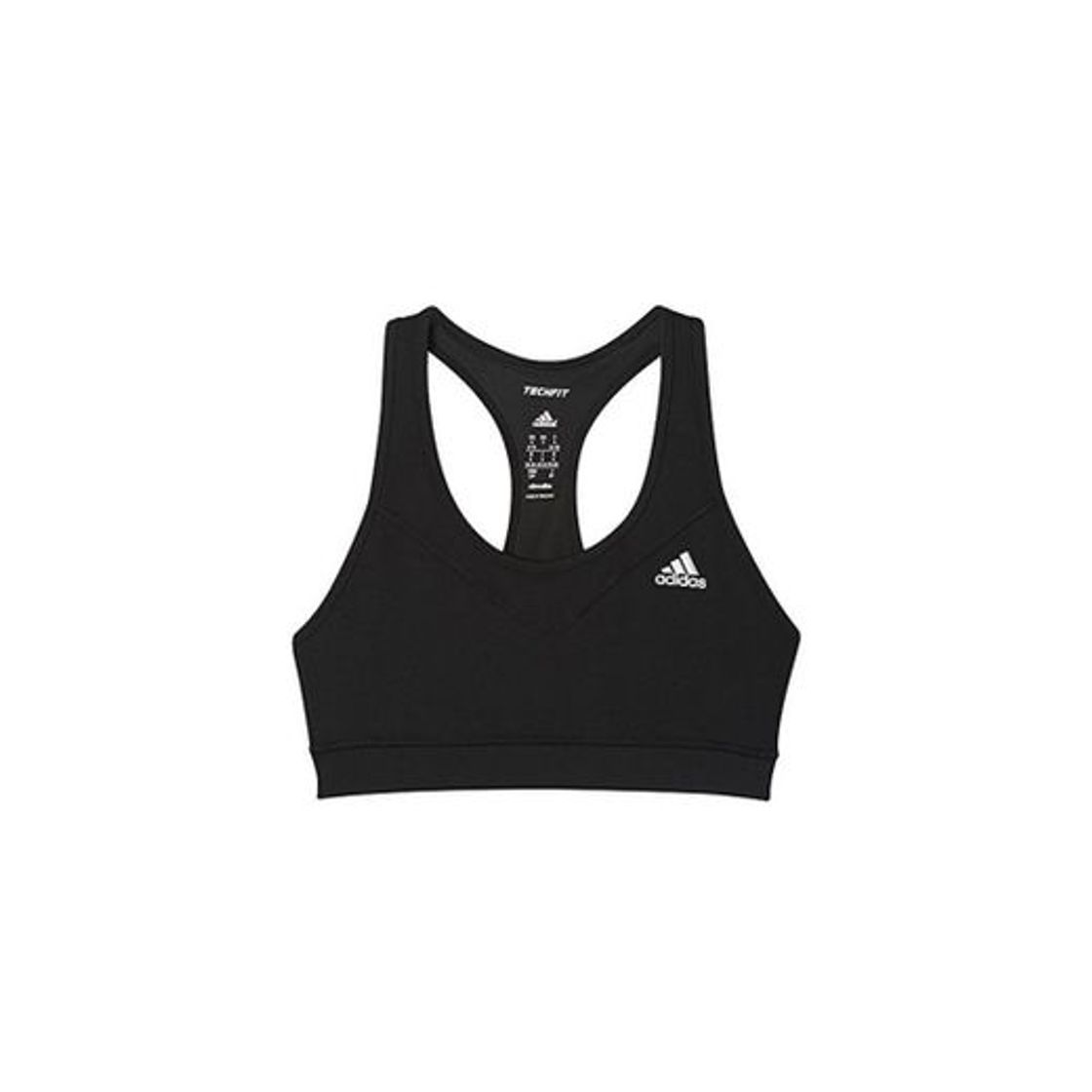 Social adidas TF Bra-Solid Sujetador, Mujer, Negro