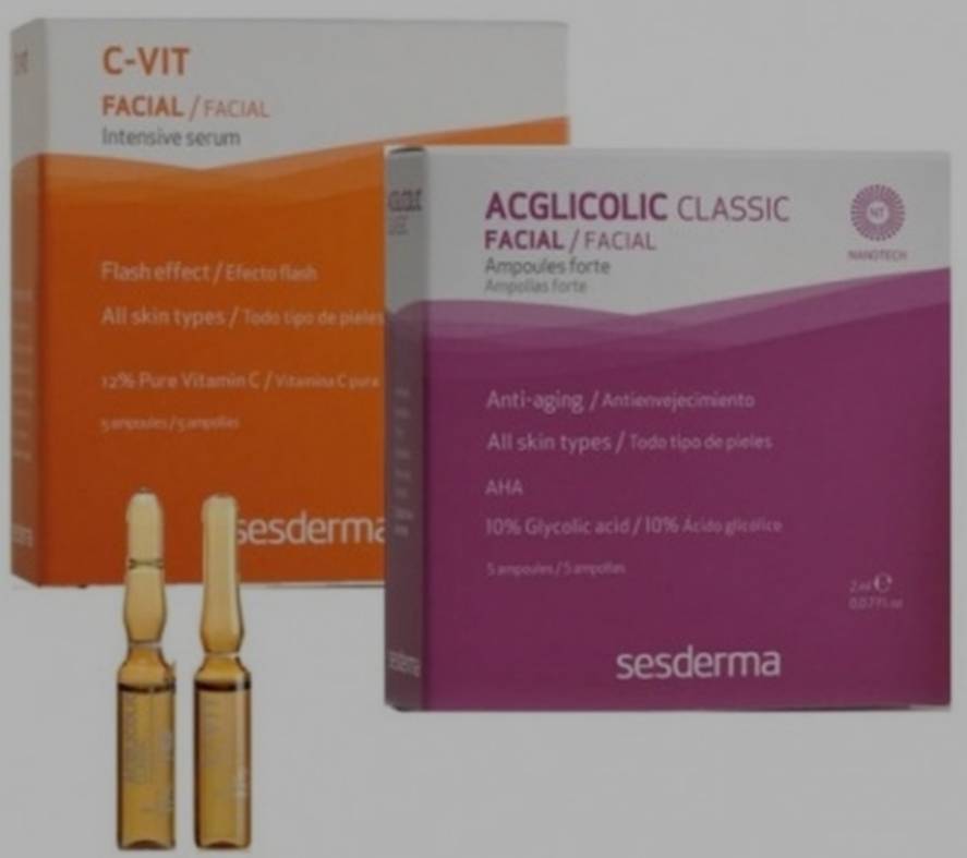 Productos Pack Ampolas glicolic Classic Forte & C-Vit Intensive Serum