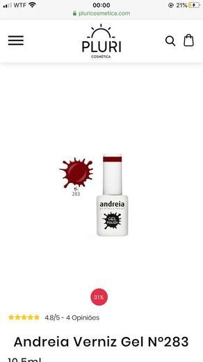 Producto Andreia Verniz Gel Nº283

10