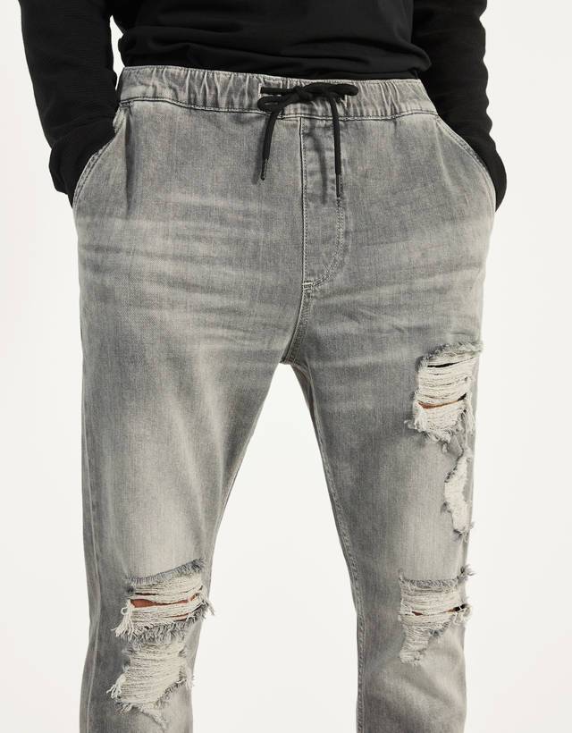 Product Ripped Jogger Grey