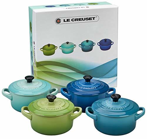 Home Le Creuset 91006900513000 Set de 4 cocottes pequeñas de cerámica de gres