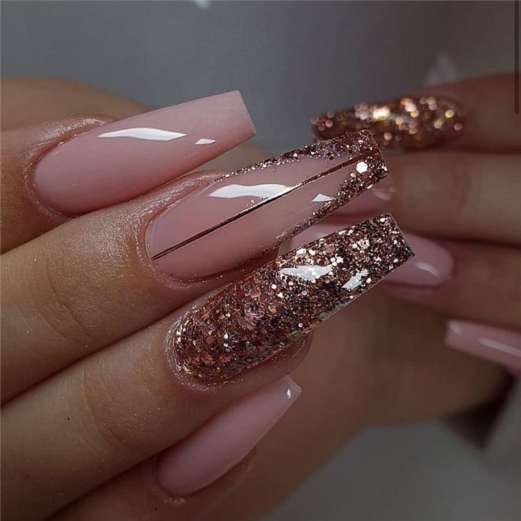 Social Coffin Nails Designs 