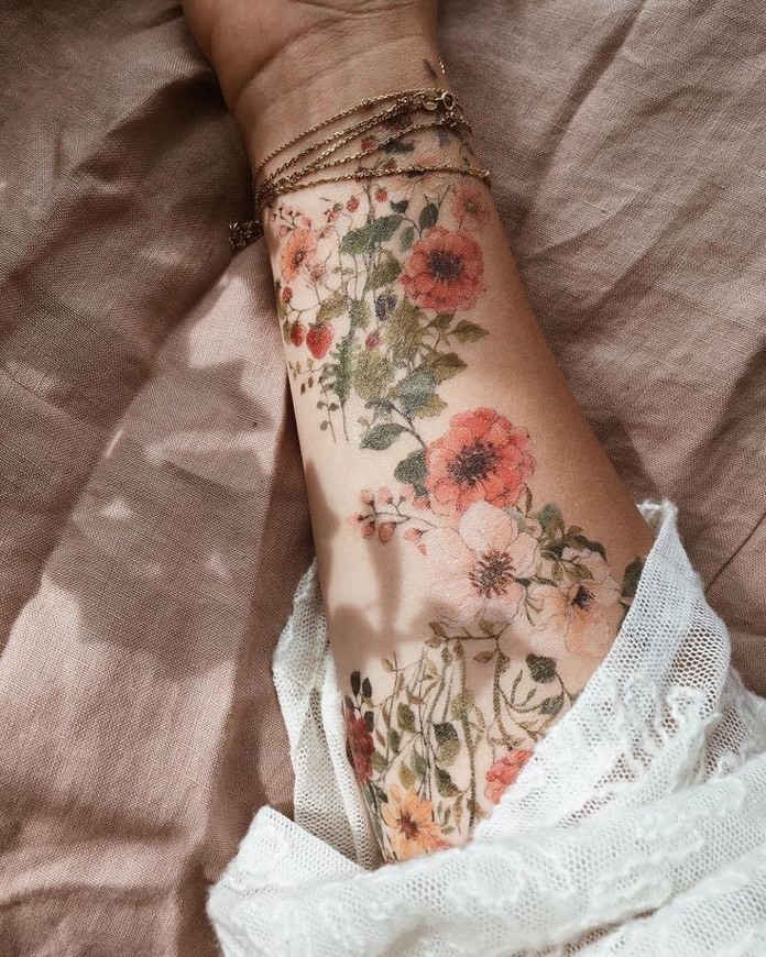 Social Flower Tattoo