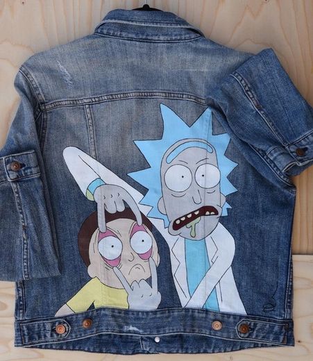 Rick and Morty Painted Jacket