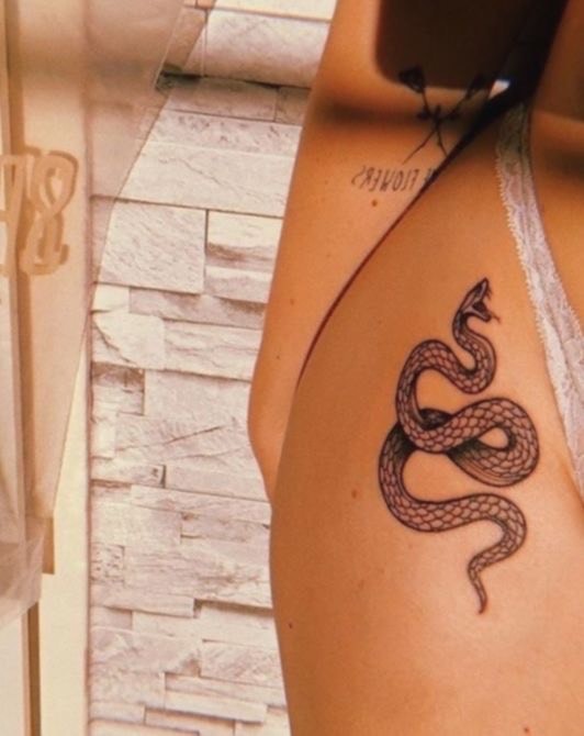 Social Snake Tattoo