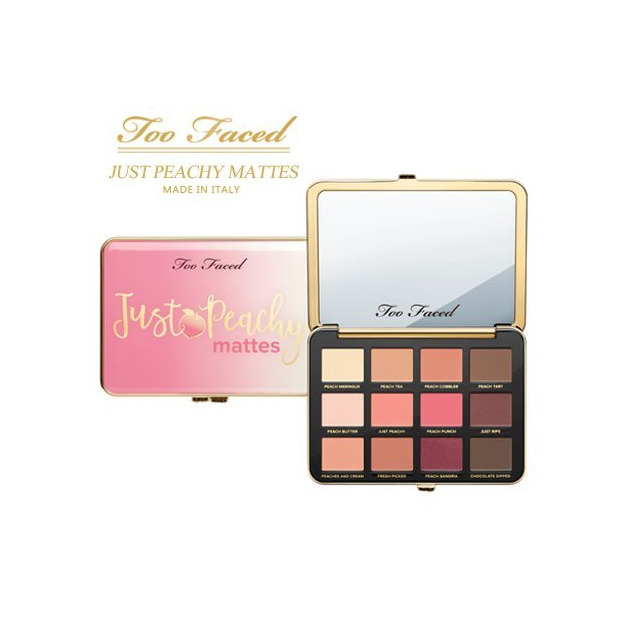 Social Paleta de sombras de ojos de terciopelo mate Just Peachy. Colección Peaches and Cream de TOO FACED