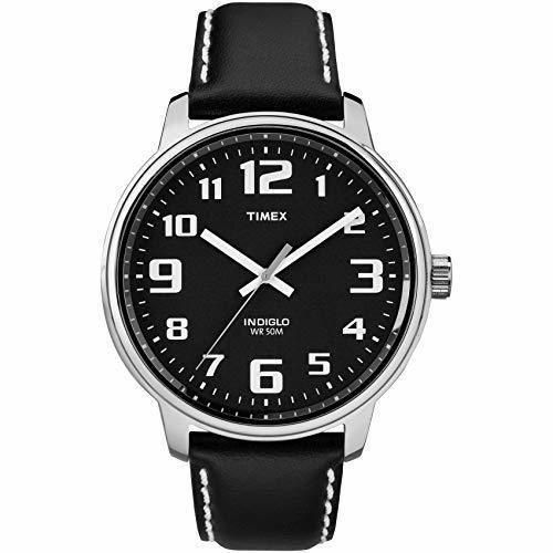 Timex T28071 - Reloj análogico de cuarzo con correa de cuero para