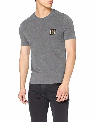 Product Love Moschino Slim Fit Short Sleeve T-Shirt_Squared Logo Badge Camiseta,