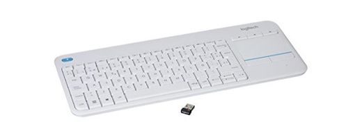 Logitech K400 Plus Teclado Inalámbrico con Touchpad para Televisores Conectados a PC