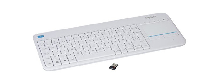 Electrónica Logitech K400 Plus Teclado Inalámbrico con Touchpad para Televisores Conectados a PC