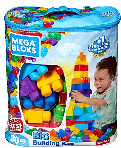 Social Mega Bloks Bolsa clásica con 80 bloques de construcción