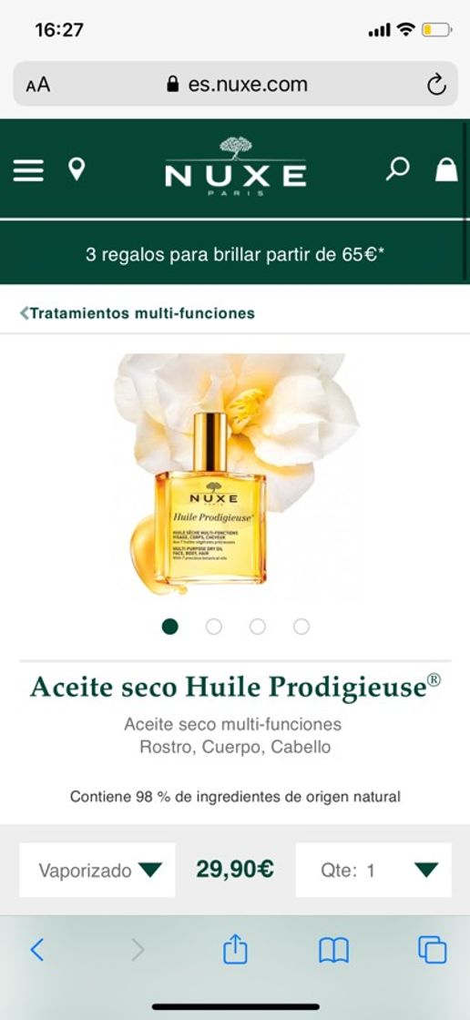 Productos Aceite seco multifunciones