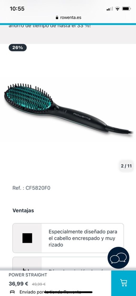 Social Cepillo eléctrico alisador Rowenta