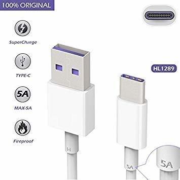 Social Huawei HL1289 5A USB 3.1 Tipo C Superfast Cable de datos de