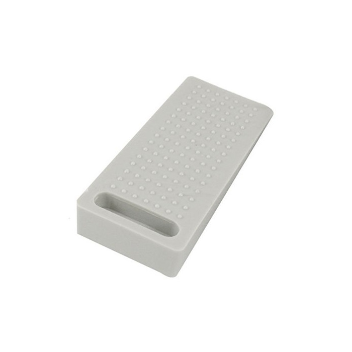 Social DealMux 2 Pcs Rubber Door Stop Wedge Grey para a madeira assoalhos