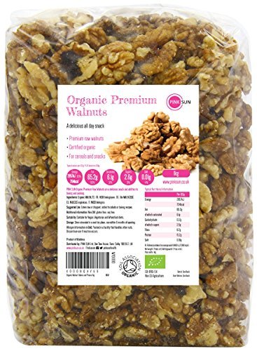 Place PINK SUN Nueces Orgánicas 1kg Mitades y Pedazos Bio Crudas No tostado