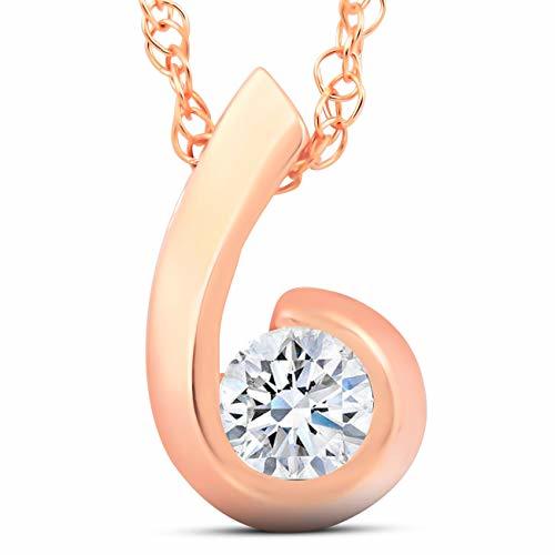 Social Colgante de diamante de 1/4 quilates