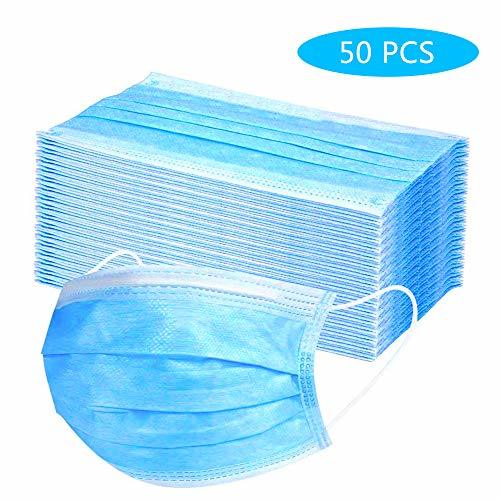 Social 50PCS Medical Disposable Mask 3 layer Non-woven Anti-Particle Anti-droplet Anti-pollen Dust-proof Breathable
