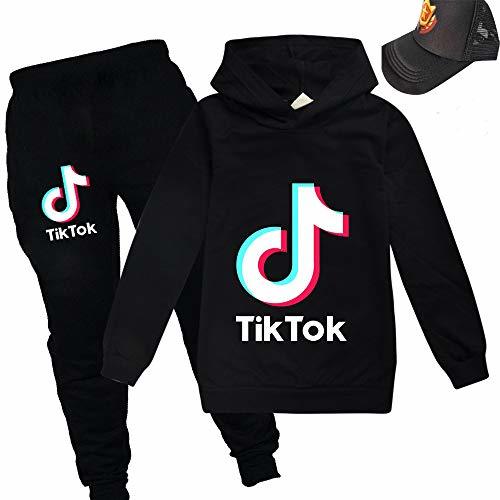 Social ALAMing TIK Tok Sudadera Unisex con Capucha para niñas Negro Negro
